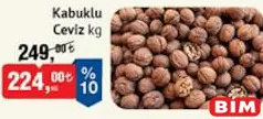 KABUKLU CEVİZ KG fiyat ve kampanya bilgisi